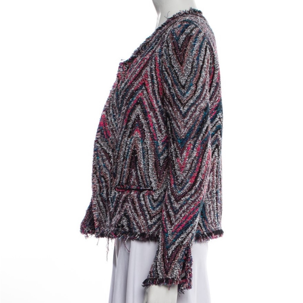 Iro Multicolor Chevron Pattern Jacket - Size 36 /… - image 2
